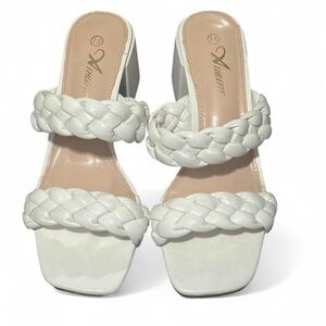 White Braided Women's Sandals
